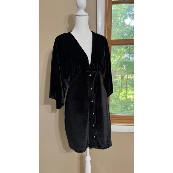 NWT zara velvet dress - Picture 6 of 9